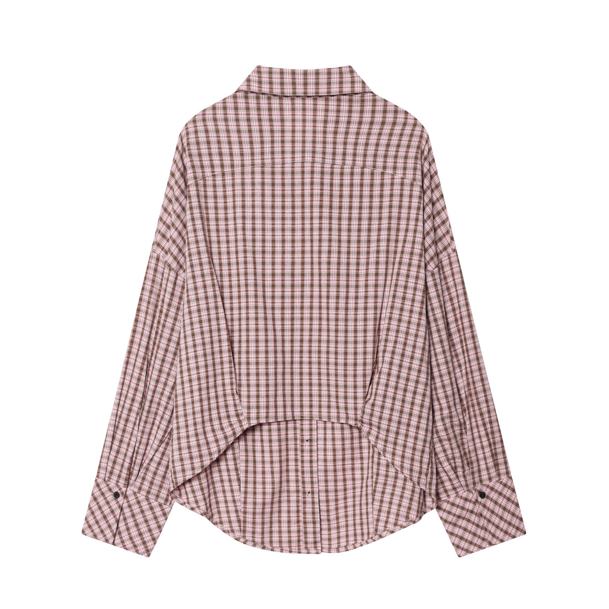 Plaid Multi-Wear Tie Long Shirt