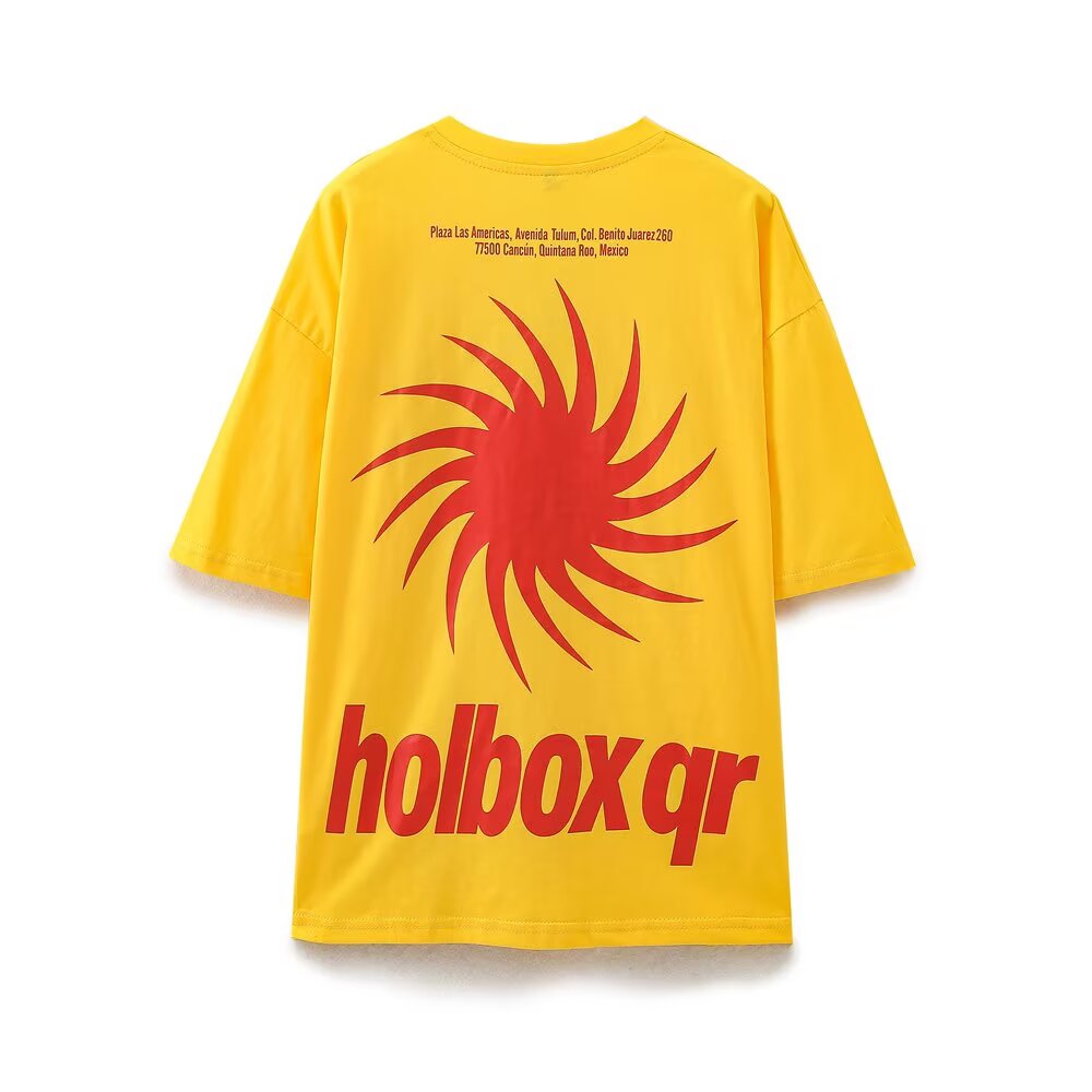 Letter Graphic Cotton Casual T-Shirt