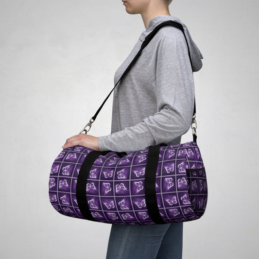 Purple Butterfly Duffel Bag | Bold Gym & Travel Bag