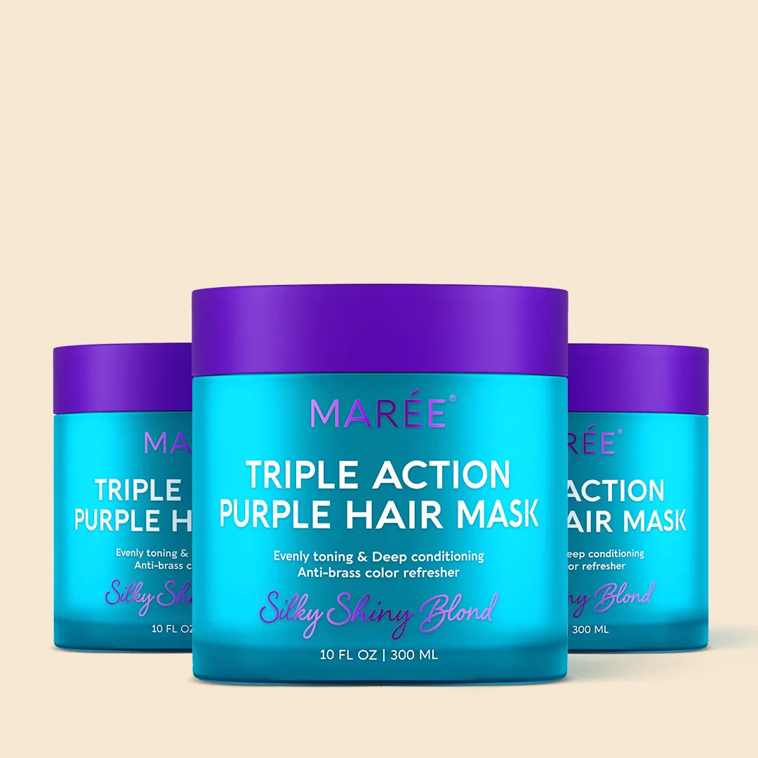 Purple Toning Mask for Blonde Hair