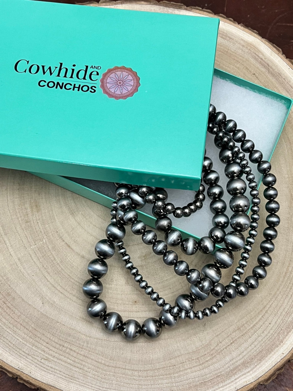 Statement Faux Sterling Pearl Layered Necklace & Earring Set