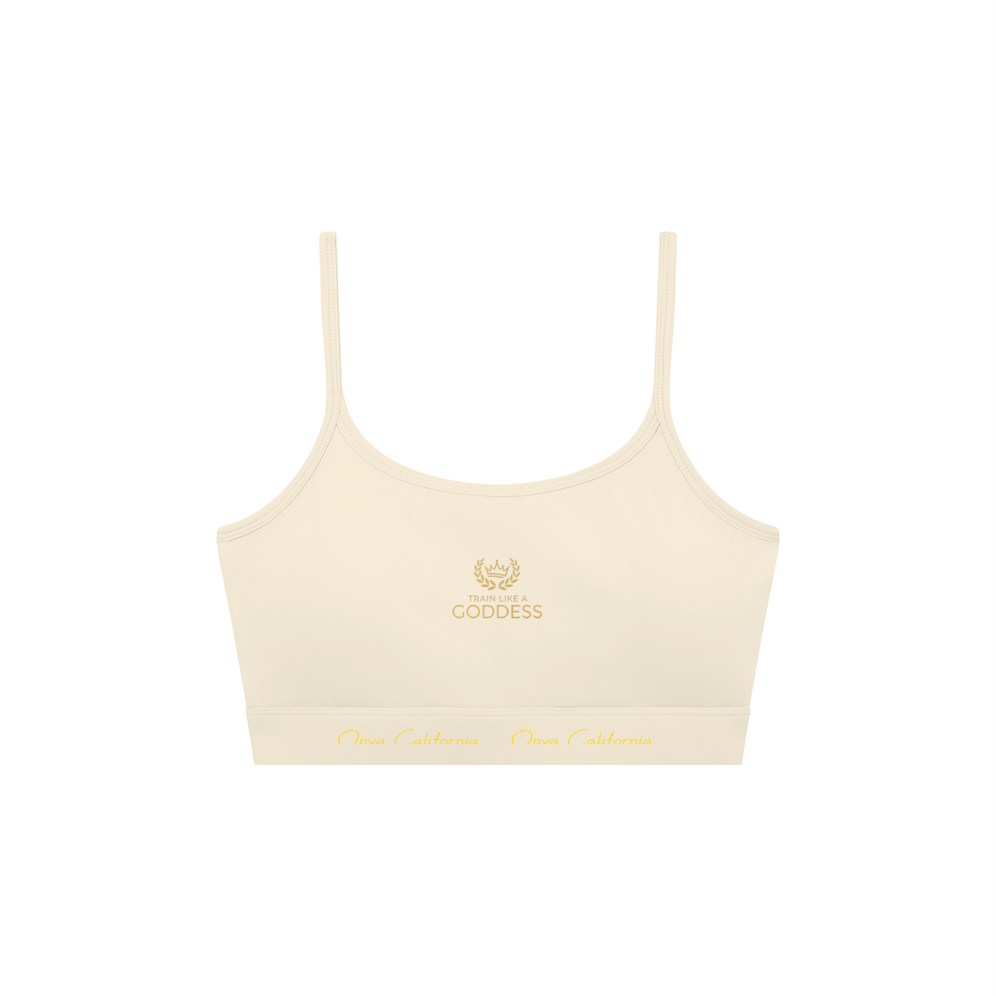 Women's Solid U-Neck Sports Bra
