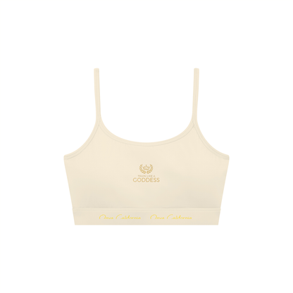 Women's Solid U-Neck Sports Bra