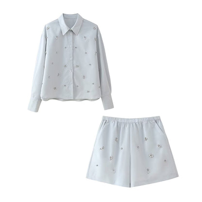 Jewelry Decoration Shirt & Shorts Set