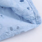 Hollow-Out Embroidered Long Sleeve Blouse