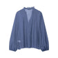Laminated Detail Long Sleeve Elegant Shirt