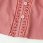 Contrast Color Embroidered Long Sleeve Shirt