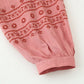 Contrast Color Embroidered Long Sleeve Shirt