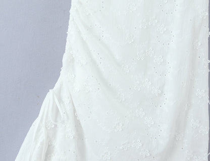 Exquisite Floral Embroidered Spaghetti Strap Dress