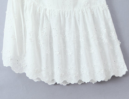 Exquisite Floral Embroidered Spaghetti Strap Dress