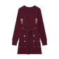 Jewelry Bead Knitted Cardigan