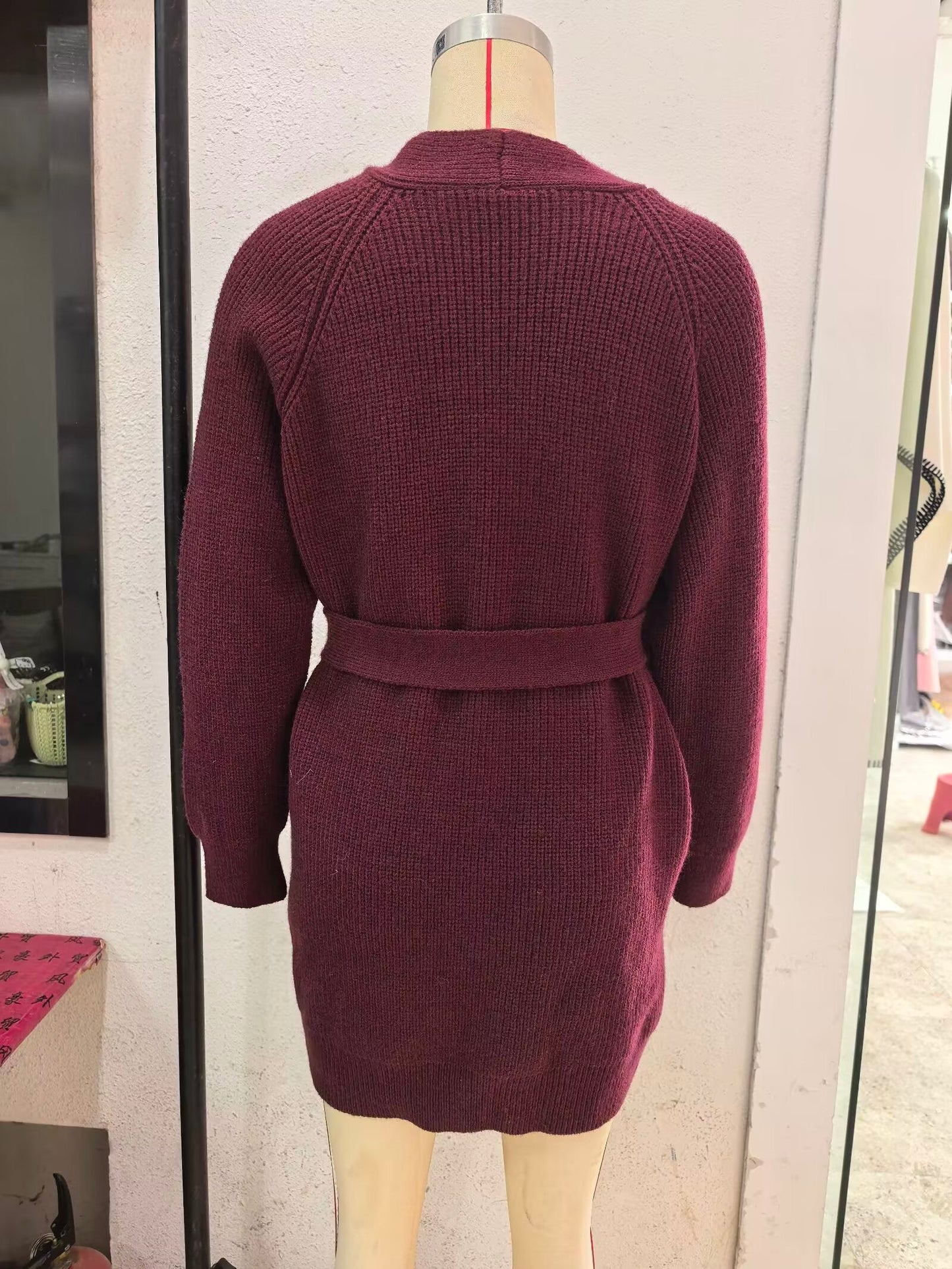 Jewelry Bead Knitted Cardigan