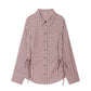 Plaid Multi-Wear Tie Long Shirt