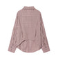 Plaid Multi-Wear Tie Long Shirt