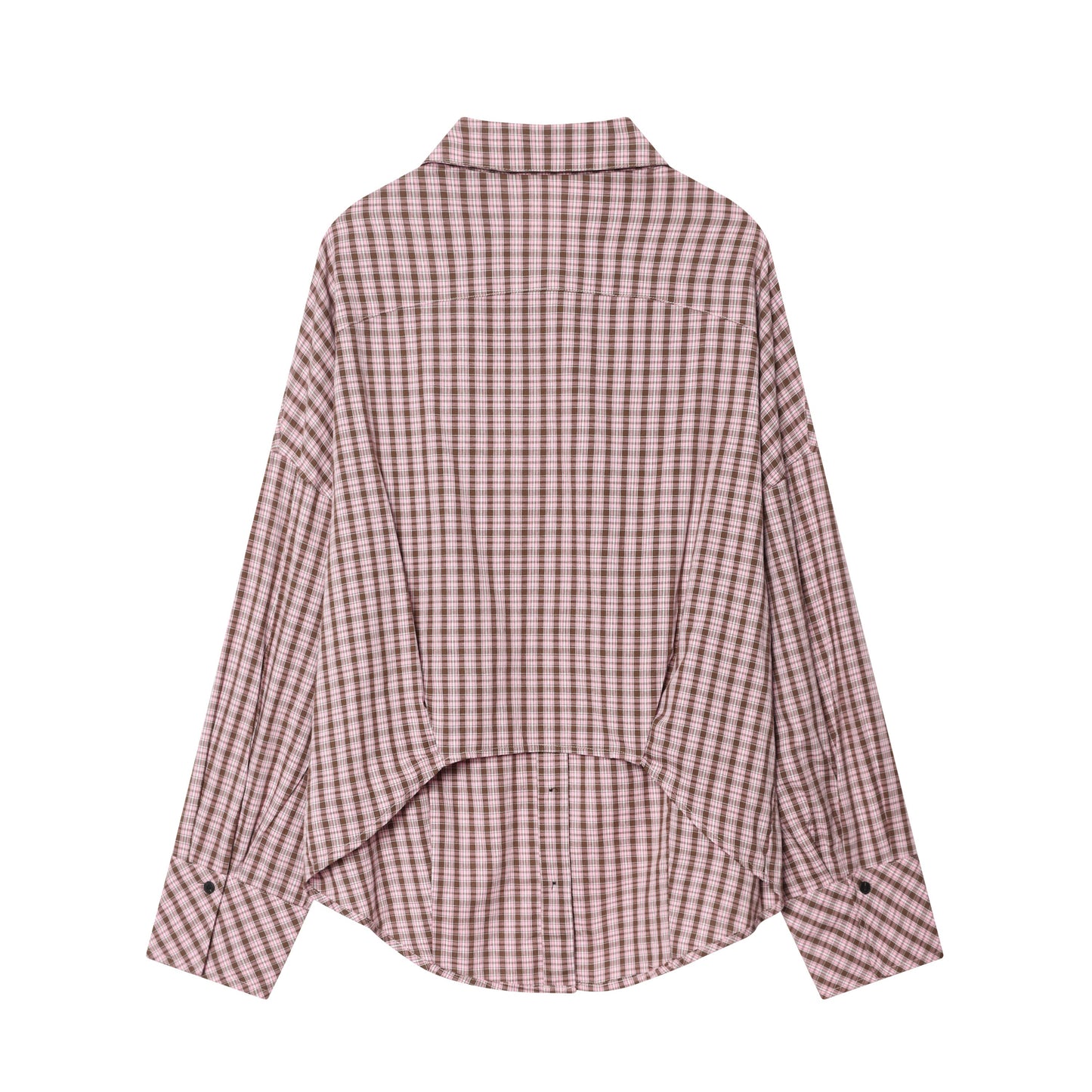 Plaid Multi-Wear Tie Long Shirt