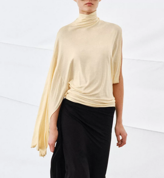 Loose Vertical Asymmetric Fashion Top