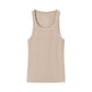 Round Neck Sleeveless Ribbed Sling Cami Top