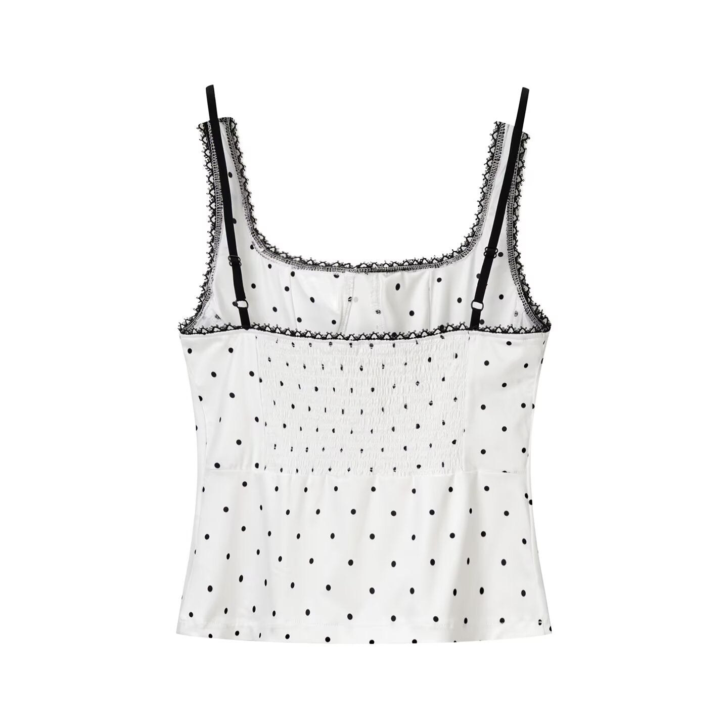 Polka Dot Short Brace Cami Vest Top