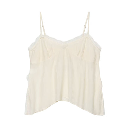 Wrinkle Effect Textured Underwear Cami Top
