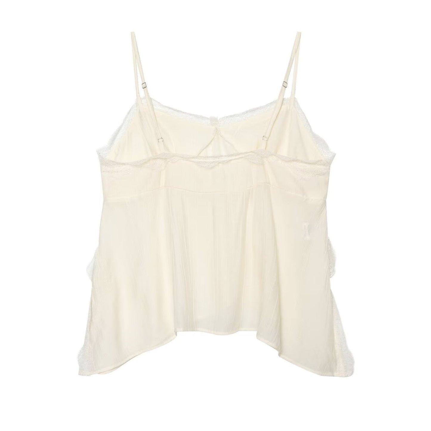Wrinkle Effect Textured Underwear Cami Top