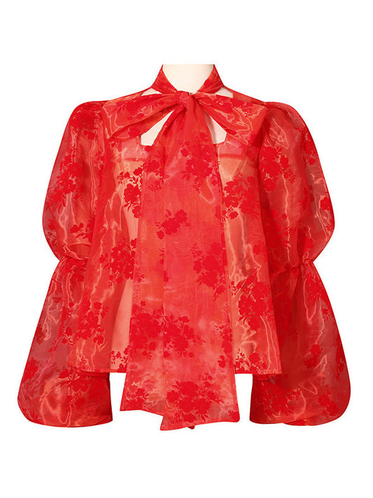 Organza Sweet High-Sense Shirt Top