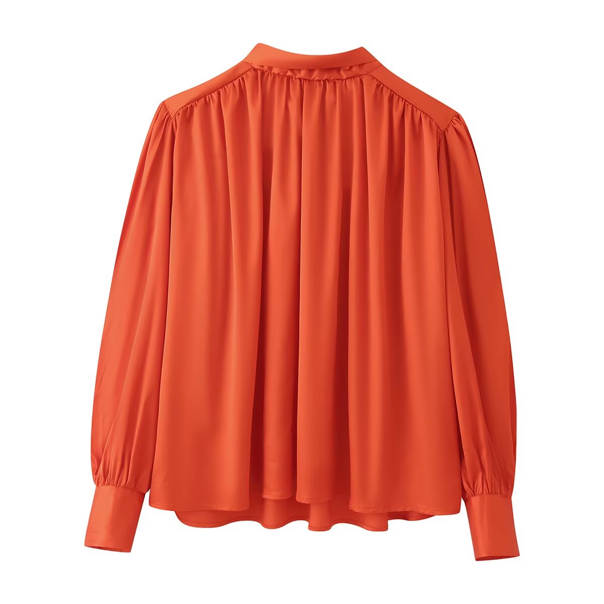 Pleated Design Casual Shirt Top
