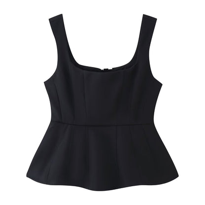 U-Collar Sleeveless Camisole Vest Top