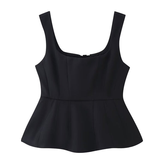 U-Collar Sleeveless Camisole Vest Top