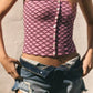 Sexy Knitted Jacquard Tube Top