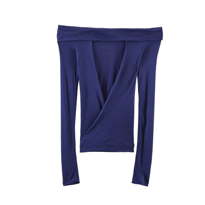 Cross Off-Shoulder Bow Top