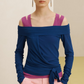Cross Off-Shoulder Bow Top