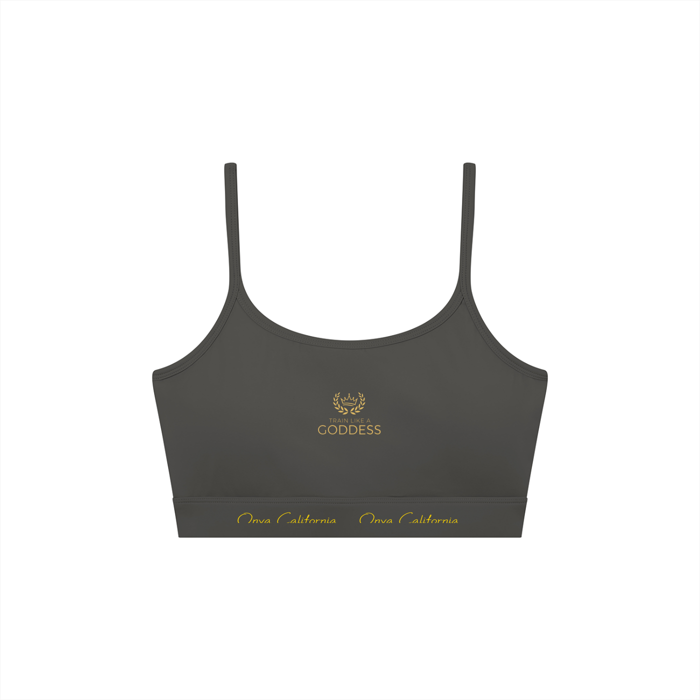 Women's Solid U-Neck Sports Bra