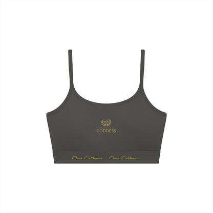 Women's Solid U-Neck Sports Bra