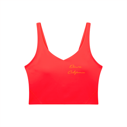 Women's V-Neck Yoga Sports Bra