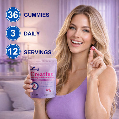 Creatine Monohydrate Gummies, 5 Grams Per Serving, Sugar-free Creatine