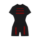 Women's Quarter-Zip Short Sleeve Romper