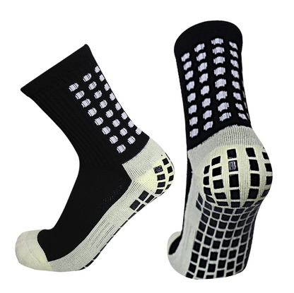 3 Pair Sport Socks Anti Slip W/ Grip Soccer Men Football Basketball