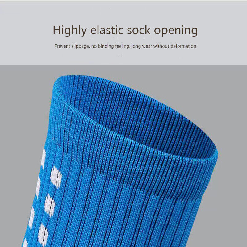 3 Pair Sport Socks Anti Slip W/ Grip Soccer Men Football Basketball