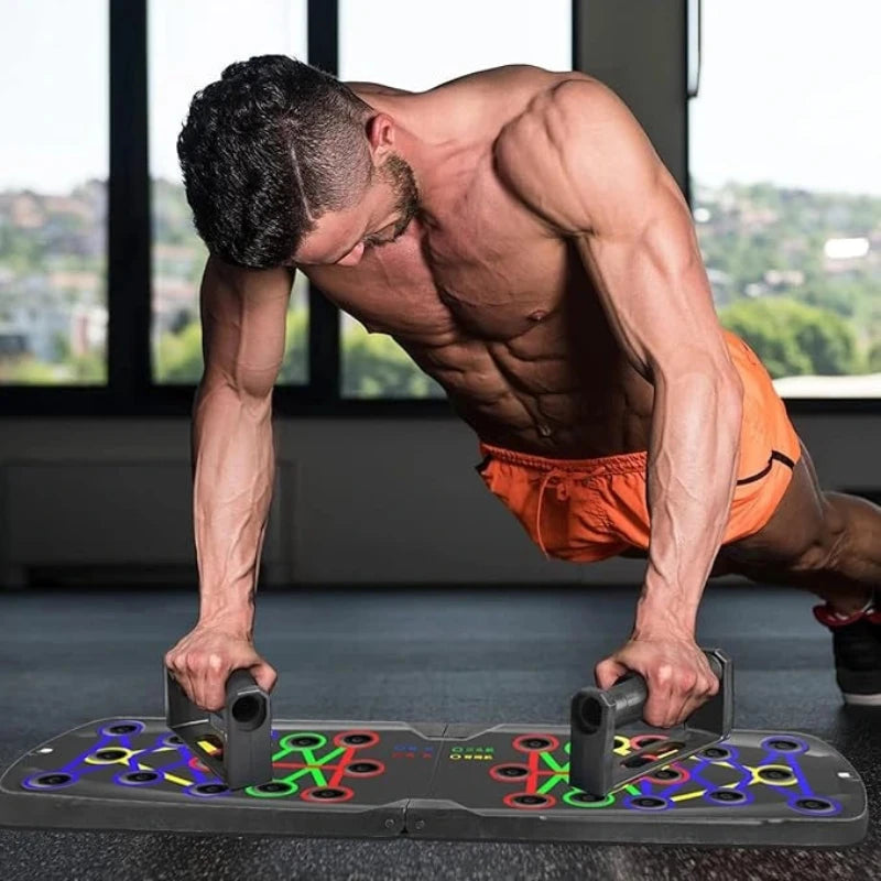 Foldable Color-Coded Push-Up Board Set