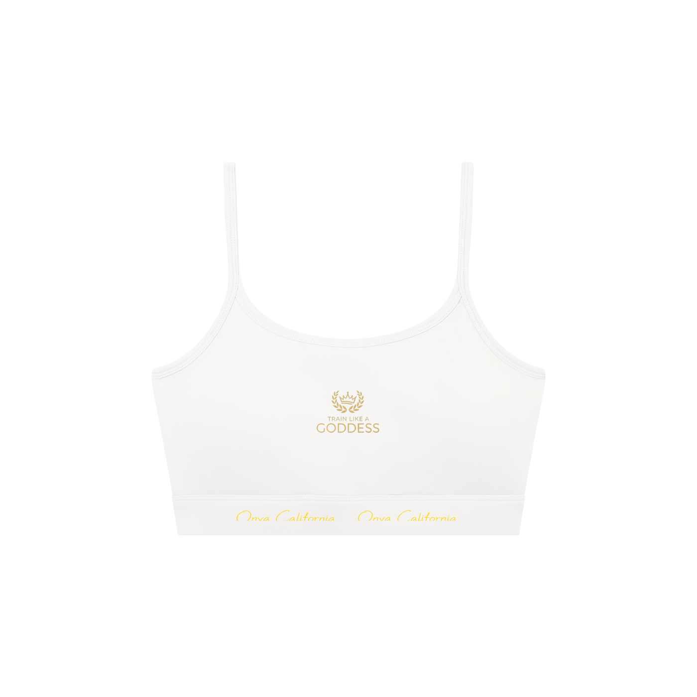 Women's Solid U-Neck Sports Bra