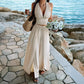 Halter Crop Top & Wide-Leg Culottes Set