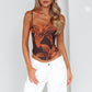 Cross Sling Printed Slim Casual Vest