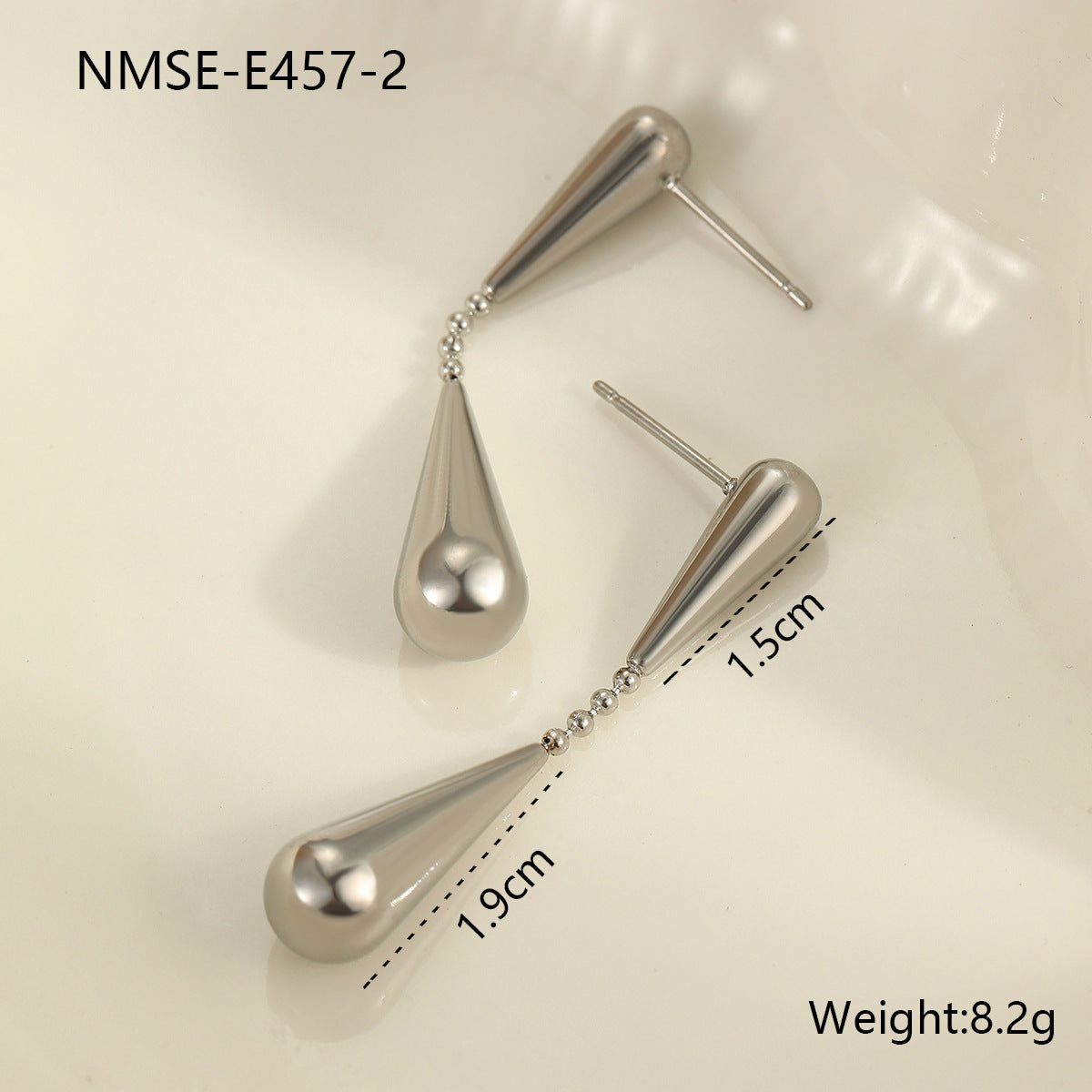 Water Drop Geometric Long Luxury Earrings