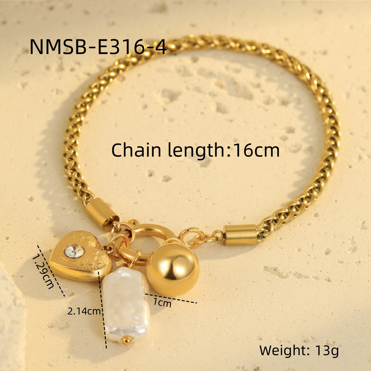 Diamond Love Necklace & Bracelet Set