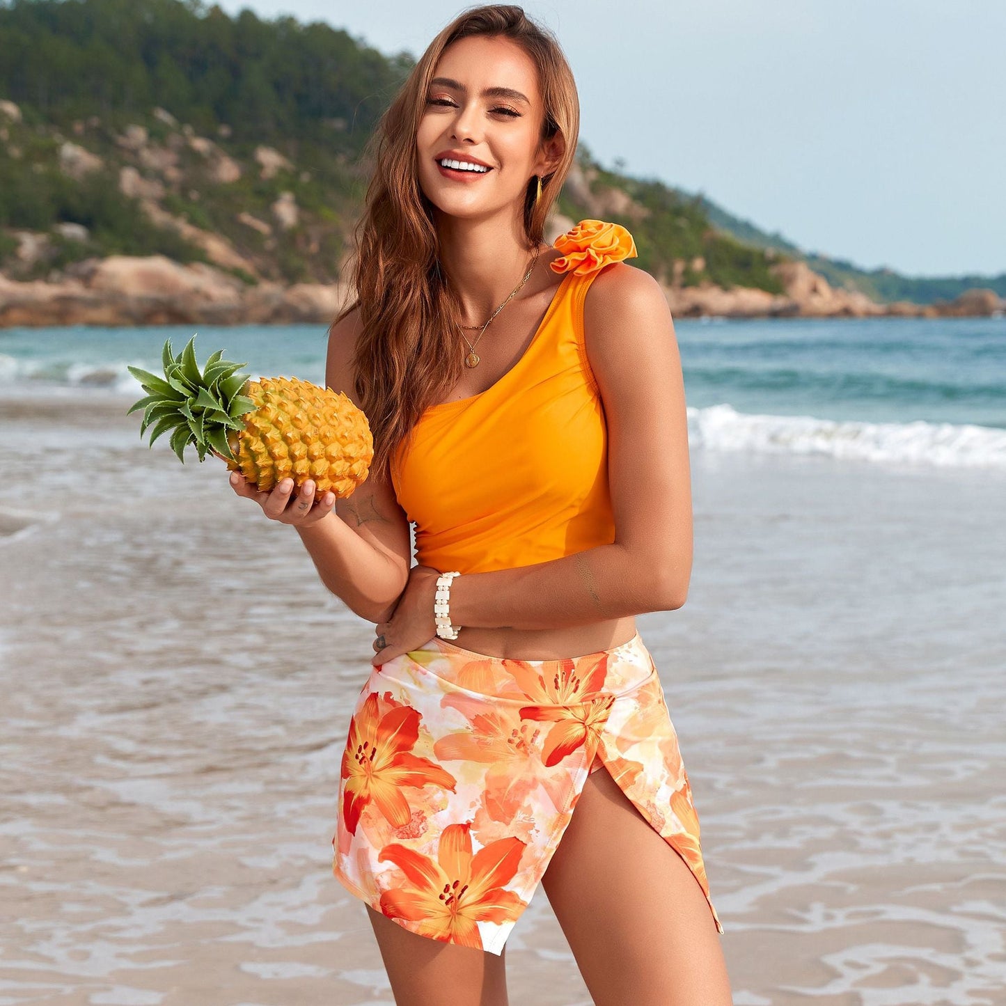 Vacation Printed One-Piece Swimsuit