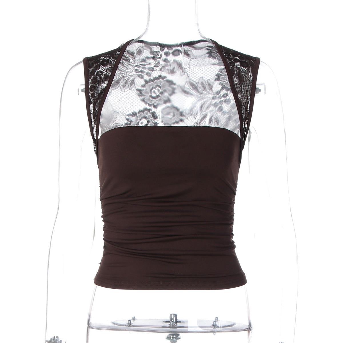Tassel Solid Color Cropped Tube Top
