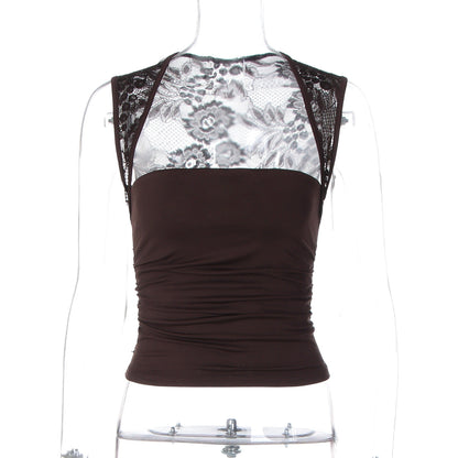 Tassel Solid Color Cropped Tube Top