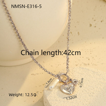 Diamond Love Necklace & Bracelet Set