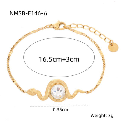 Heart Diamond Stainless Steel Bracelet