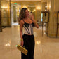 Polka Dot Lace Boning V-Neck Slim Cami Vest